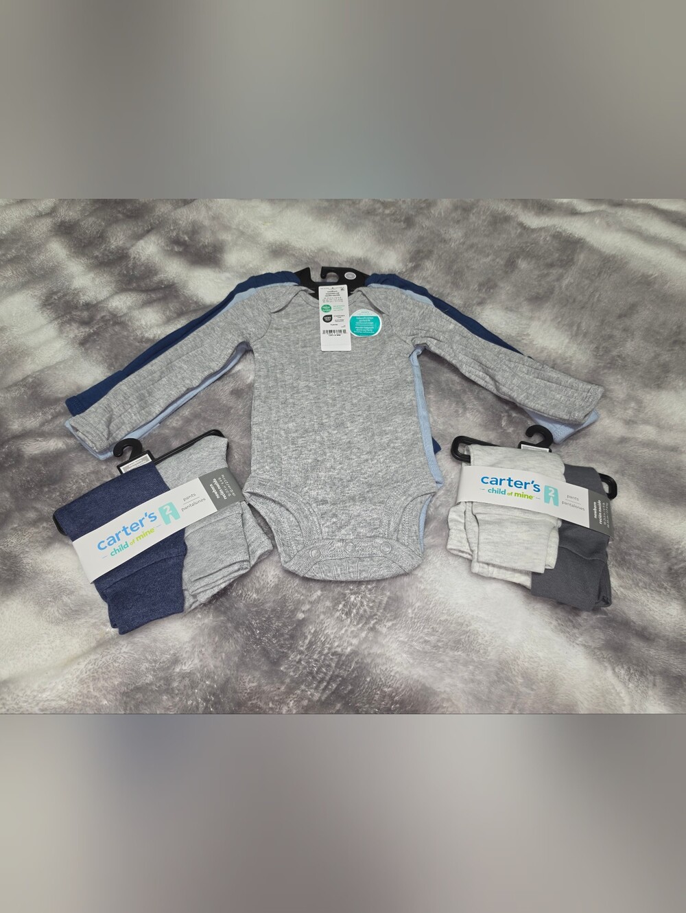 Carter's Bodysuit Set, Bibs And Sleeper